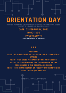 Orientation Day poster 02 02 2022